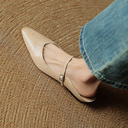 Damen Leder-Slipper Echtleder Bequem