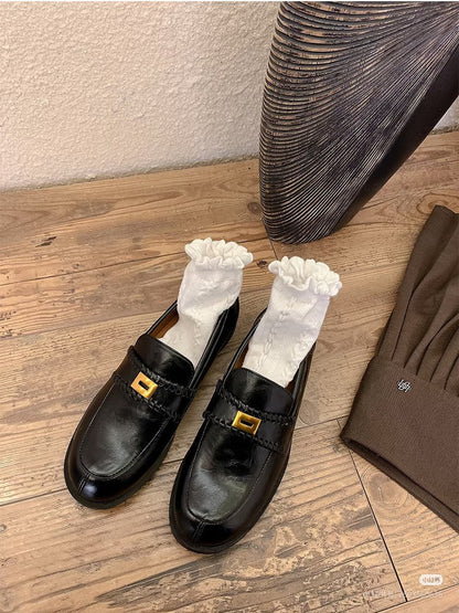 Damen Loafers Elegante Schnalle