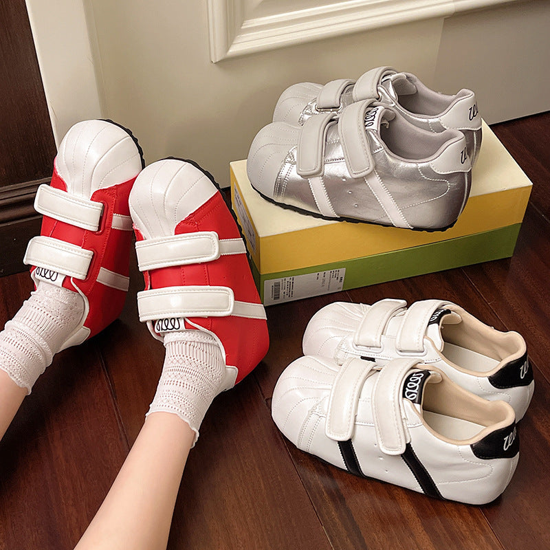 Damen Sneaker Komfortabel Klettverschluss Modern wird zu