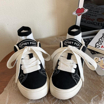 Damen Sneaker Hoch Schnürung Elegant