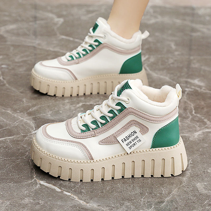 Damen High- Sneaker Atmungsaktives Mesh Komfort-Sohle