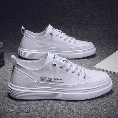 Herren Sneaker Leder Weich Dämpfend