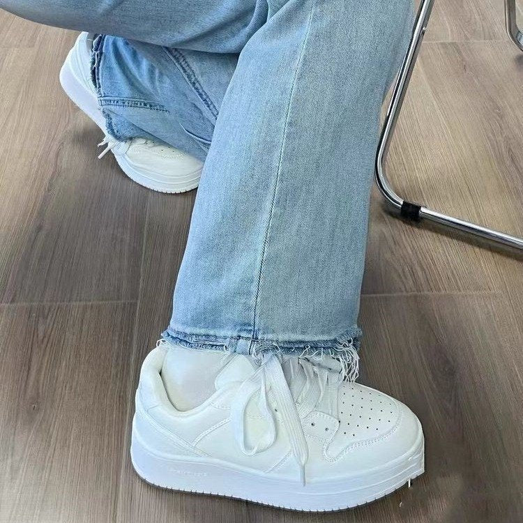 Damen Sneaker Hohe Sohle Weiche Innensohle