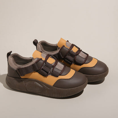 Damen Sneaker Elastisch Dicksohlige Sportschuhe