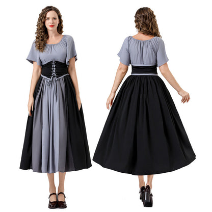 Damen Maxikleid Elegant Tailliert Mit Langen Ärmeln