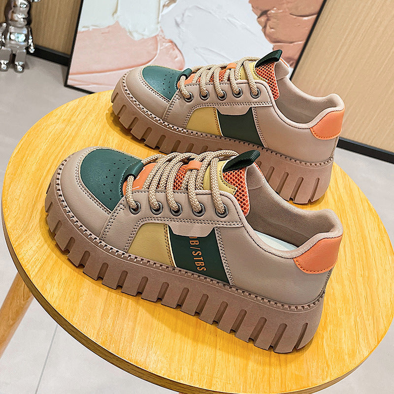 Damen Sneaker Atmungsaktiv Hoch Hacken