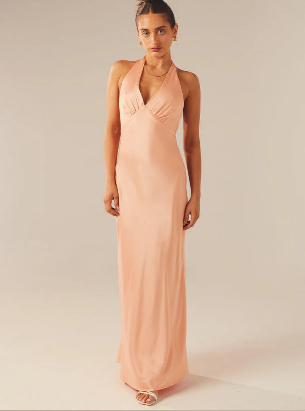 Damen Wickelkleid V-Ausschnitt Slim Fit Elegantes