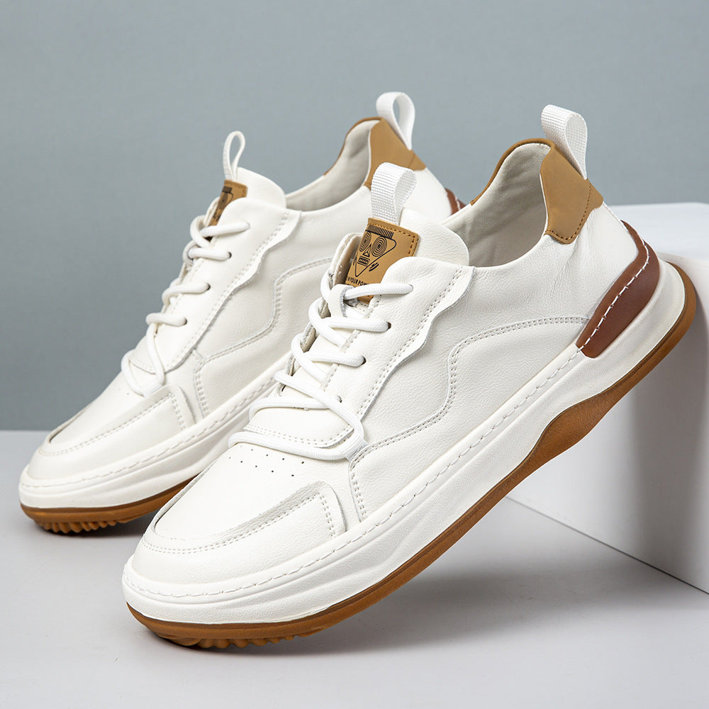 Damen Sneaker Leder Bequem Komfortabel
