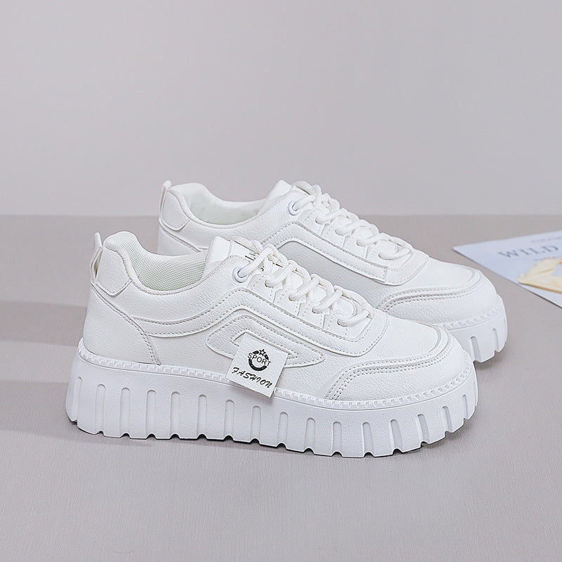 Damen Plattform Sneaker Leicht Bequem
