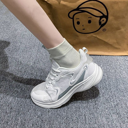 Damen Sneaker Sportlich Atmungsaktives Mesh Komfortabel
