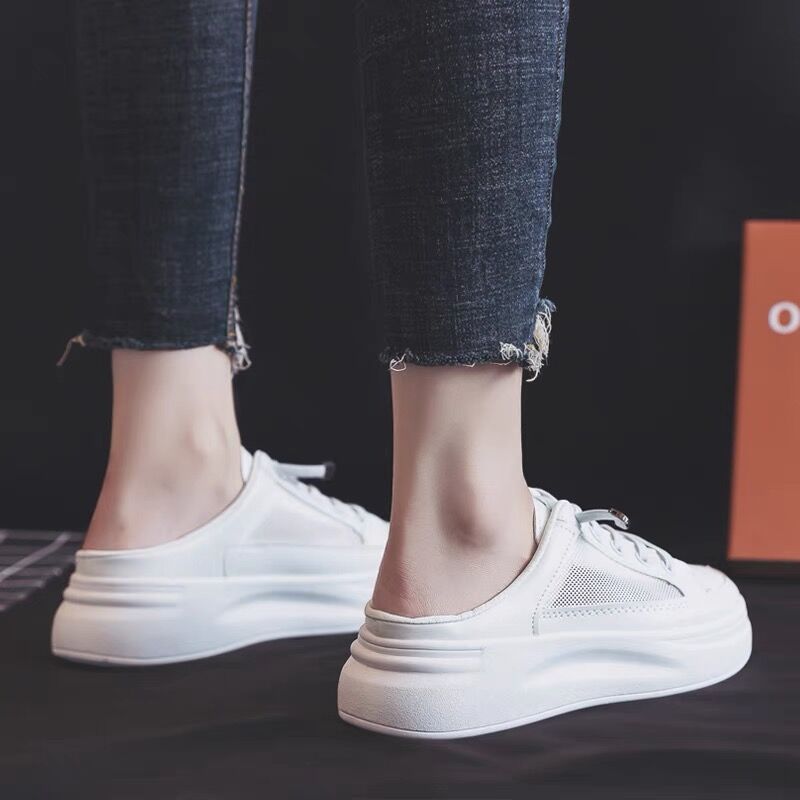 Damen Sneaker Slip-On atmungsaktives Netz Weichlaufsoler