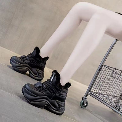 Damen Warmgefütterte Laufschuhe Knöchelschutz Sneaker Winter