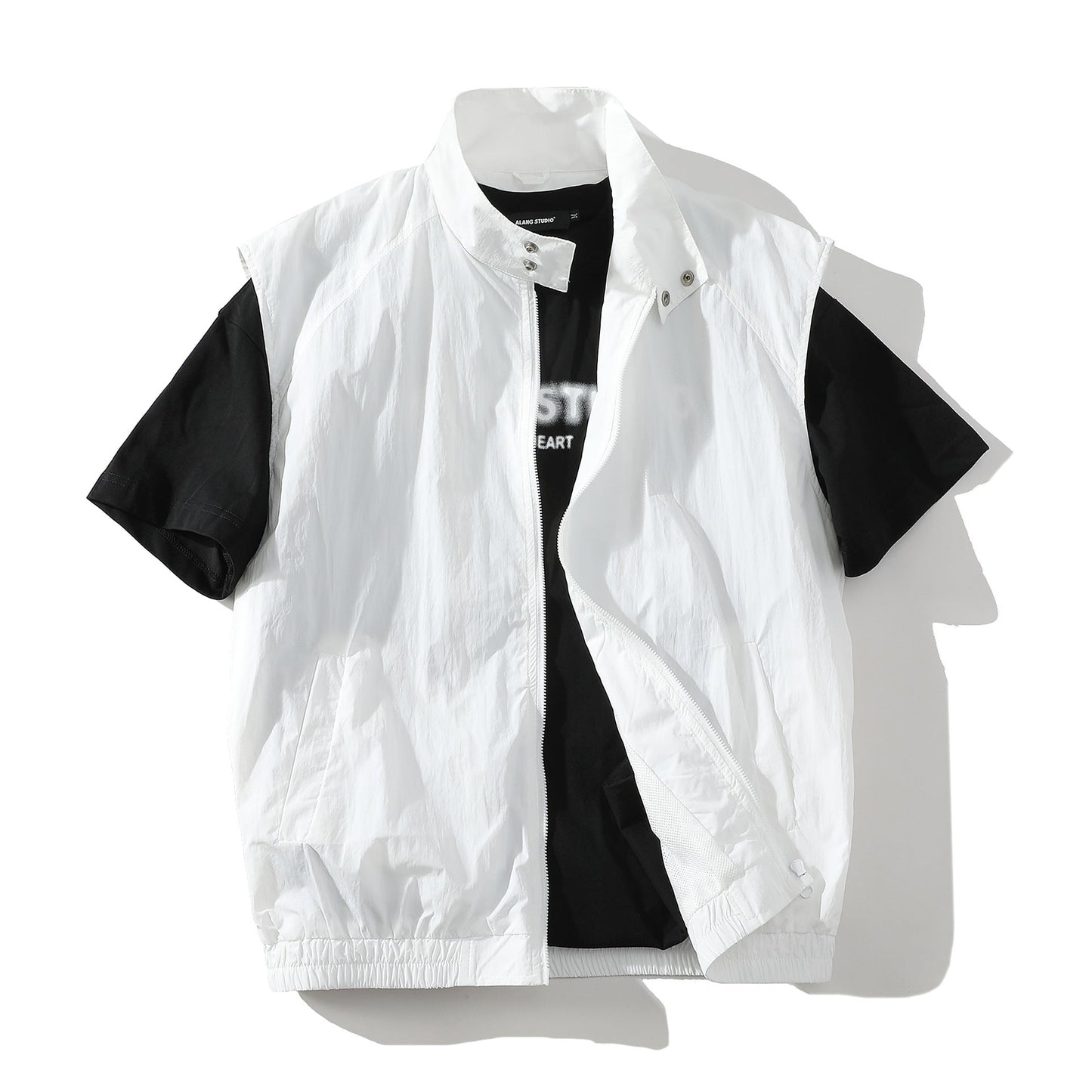 Herren Ärmellose Jacke Sportlich Trendy