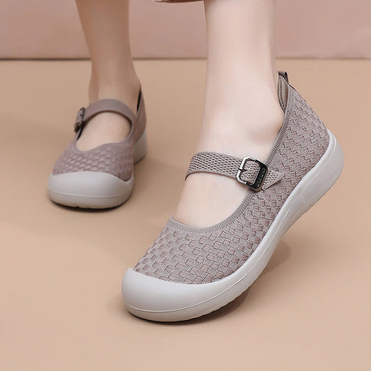 Damen Freizeitschuhe Atmungsaktiv Bequem Verstellbar - Norvielle