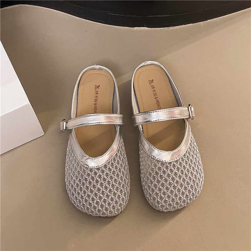 Damen Ballerinas Bequem Elegant Leder