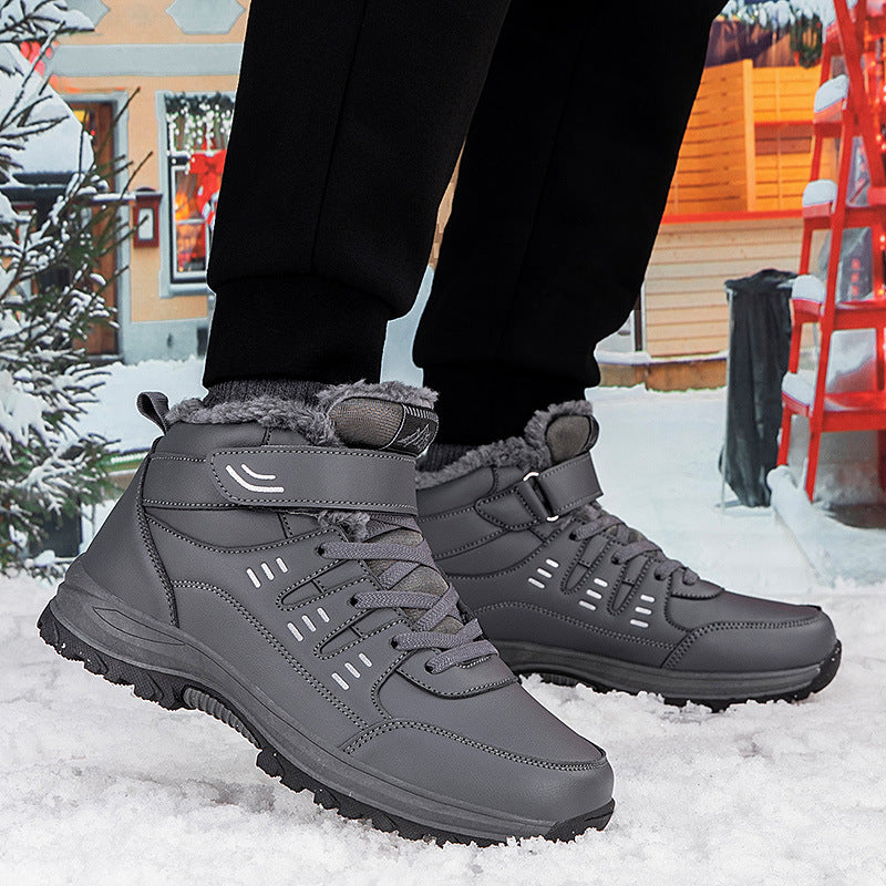 Damen Wanderstiefel Winterfest Isoliert Klettverschluss