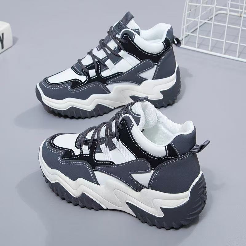 Damen Chunky Sneaker Sportlich Trendschuhe