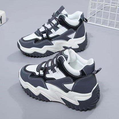 Damen Chunky Sneaker Sportlich Trendschuhe