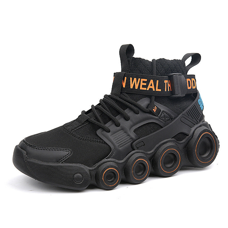 Damen High- Sneaker Streetwear Schuhe Mit Riemensystem
