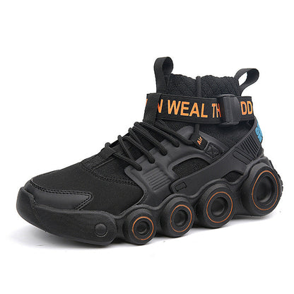 Damen High- Sneaker Streetwear Schuhe Mit Riemensystem