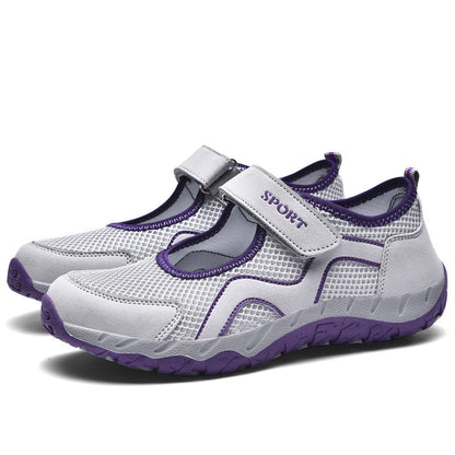 Damen Sportschuhe Sneaker Klettverschluss Bequem