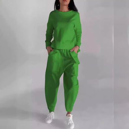 Damen Jogginganzug Sportlich Bequem