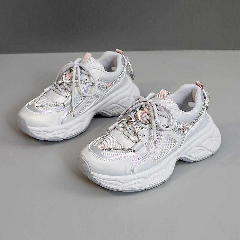 Damen Sneaker Chunky Mesh Schuhe