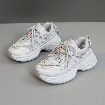 Damen Sneaker Chunky Mesh Schuhe