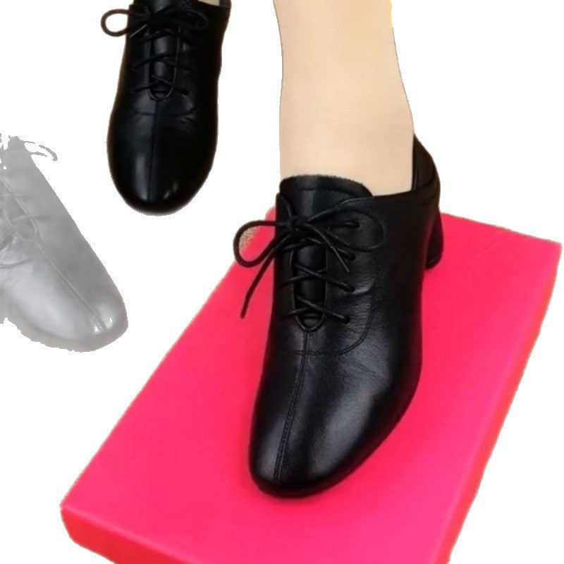 Damen Schnürschuhe Elegant Leder Bequem