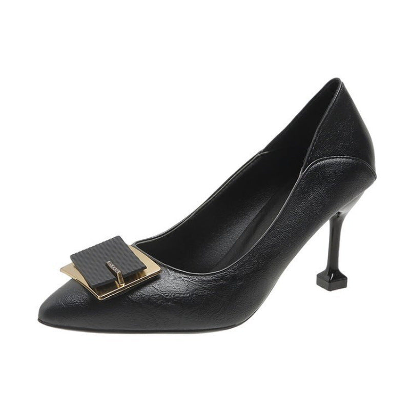 Damen High Heels Pumps mit Schmuckdetail Elegantes Design