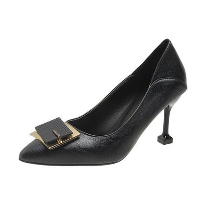 Damen High Heels Pumps mit Schmuckdetail Elegantes Design