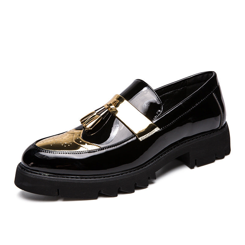 Damen Mokassins Elegante Quasten Glänzend