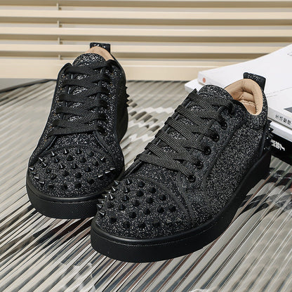 Damen Sneaker Nieten-Design Sportlich