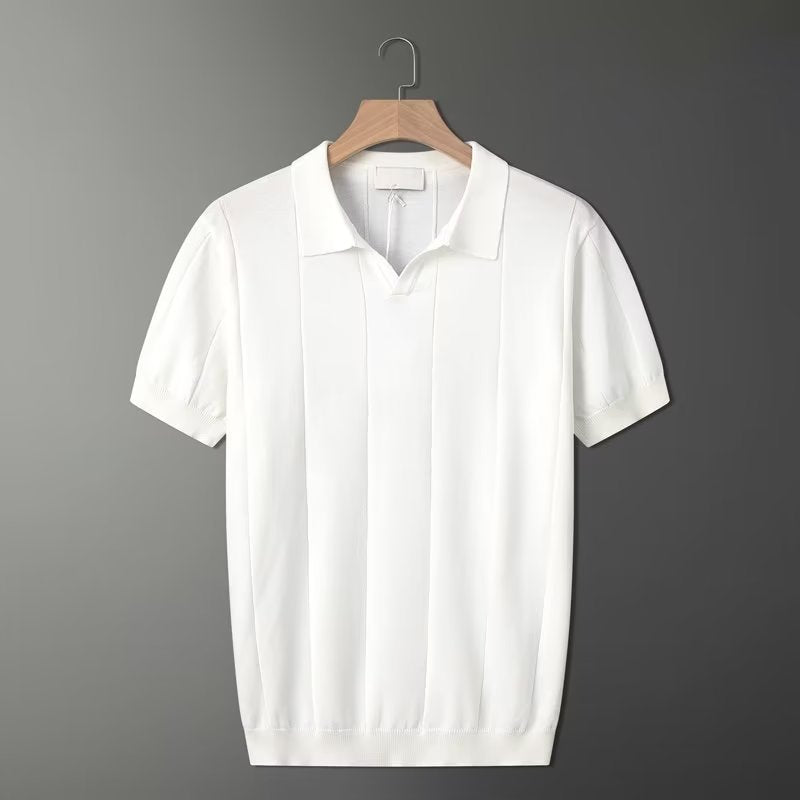 Herren Poloshirt Mintgrün Retro