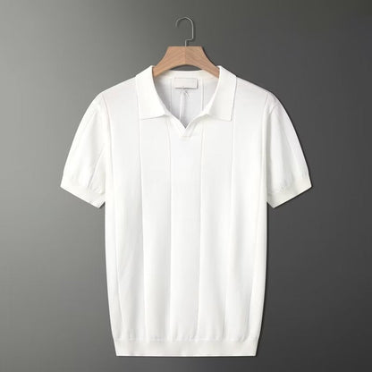 Herren Poloshirt Mintgrün Retro