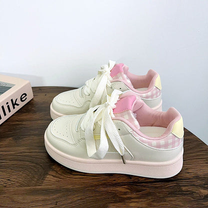 Damen Sneaker Klassisch Karomuster Weich - Norvielle