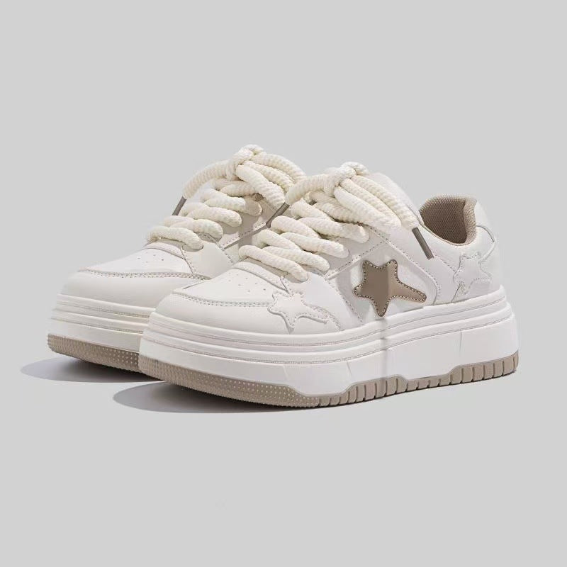 Damen Chunky Sneaker Sternen Muster