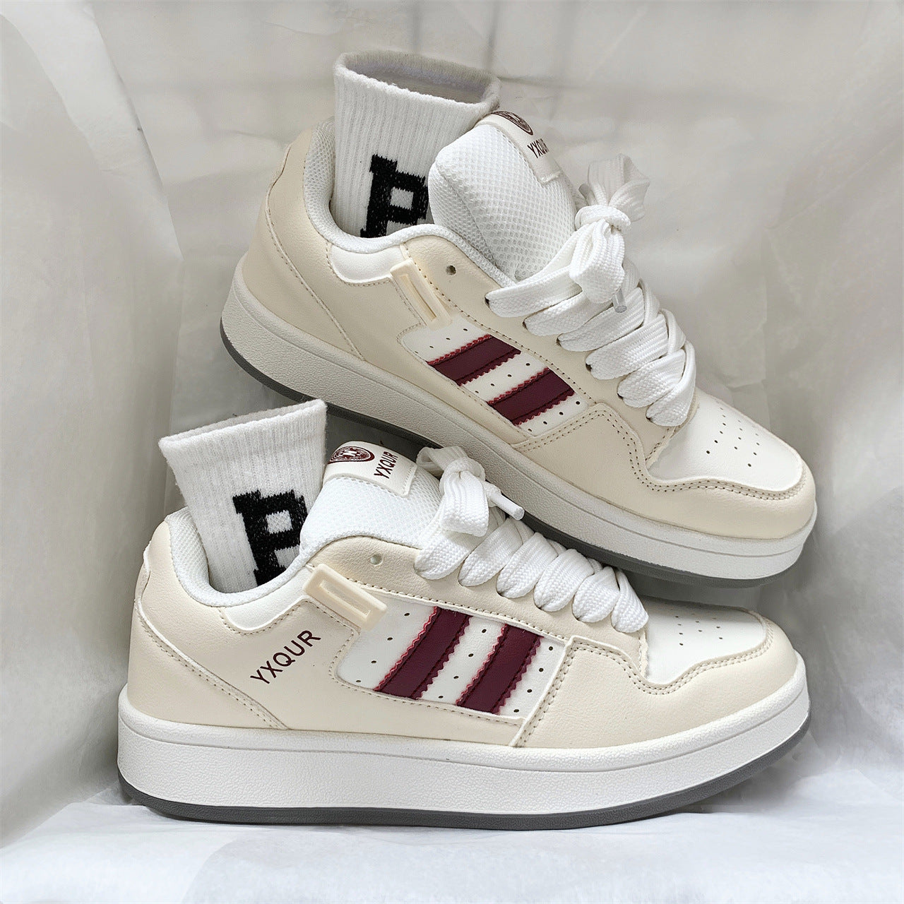 Damen Sneaker Sportlich Perforiert Bequem