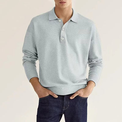 Herren Langarm-Poloshirt Klassisch