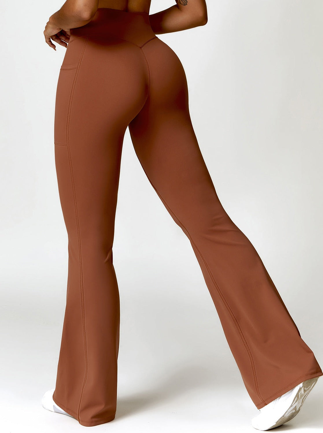 Hohe Taille Damen Schlaghose Figurformend