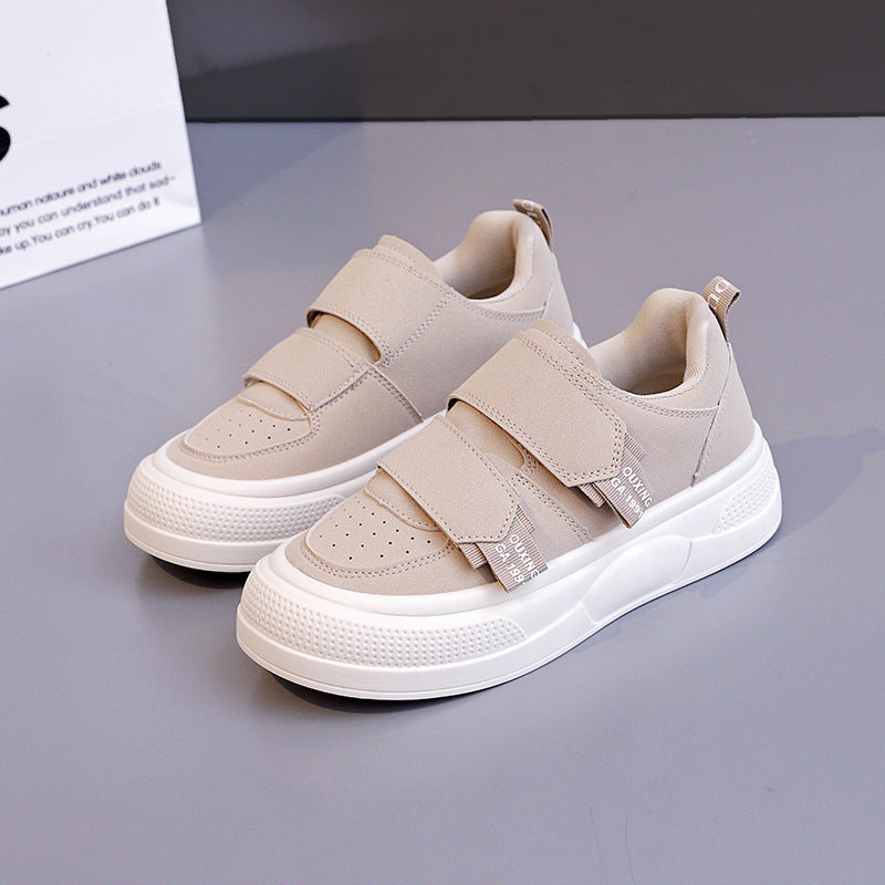 Damen Plattformsneaker Klettverschluss Modern