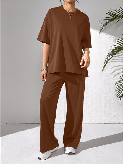 Damen Freizeit-Set Bequemes Weites Oberteil