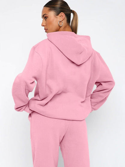 Damen Hoodie Oversized Jogger Set Komfort