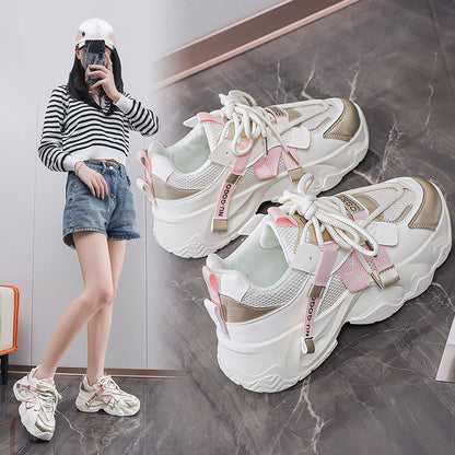 Damen Sneaker Atmungsaktives Weißes Leder - Norvielle
