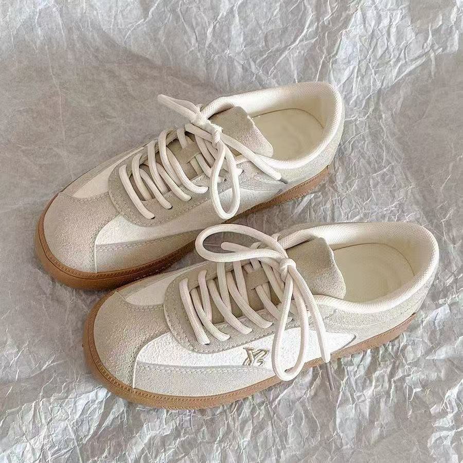 Damen Sneaker Sportlich Veloursleder Komfort Sohle