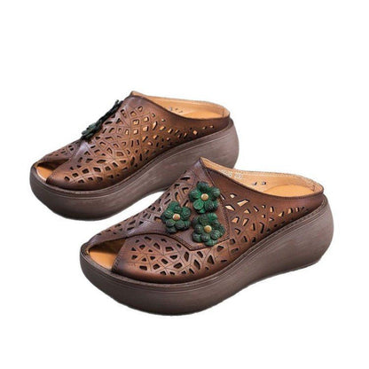 Damen Clogs Atmungsaktives Blumenmuster Bequem