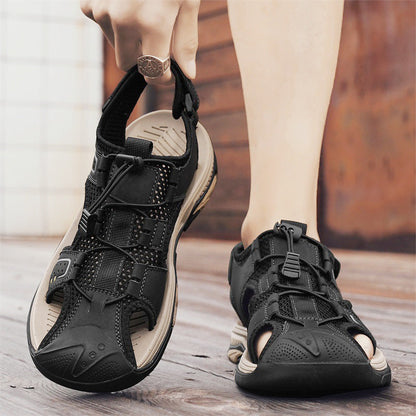 Damen Sandalen Sommer Atmungsaktives Mesh Bequem