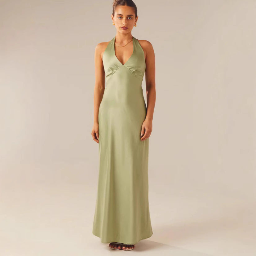 Damen Wickelkleid V-Ausschnitt Slim Fit Elegantes - Norvielle