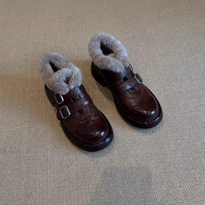 Damen Stiefeletten Gefüttert Schnürsenkel