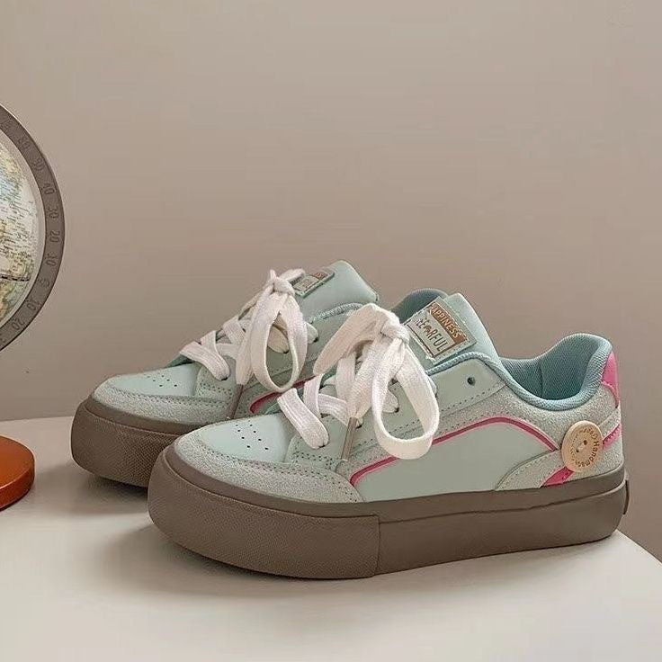 Damen Plateau Sneaker Atmungsaktives Mesh Modisch - Norvielle